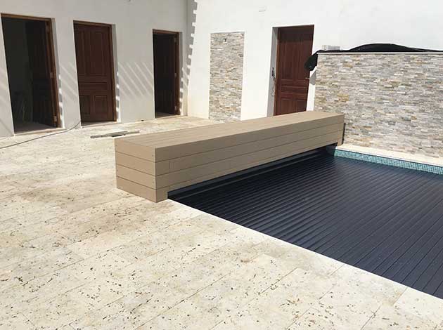Cubierta de persiana para piscina modelo Milano