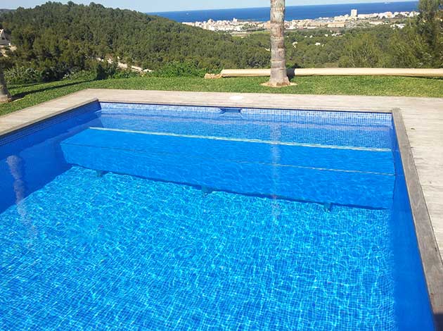 Cajón sumergido cubierta piscina persiana Amsterdam a-kroll