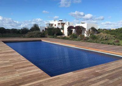 climatización de piscinas con laminas de policarbonato solar